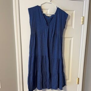 See You Monday Blue Midi Dress